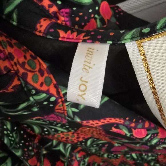 Emily McCarthy Black Floral/Animal Asymmetrical Dress - Picture 4 of 5